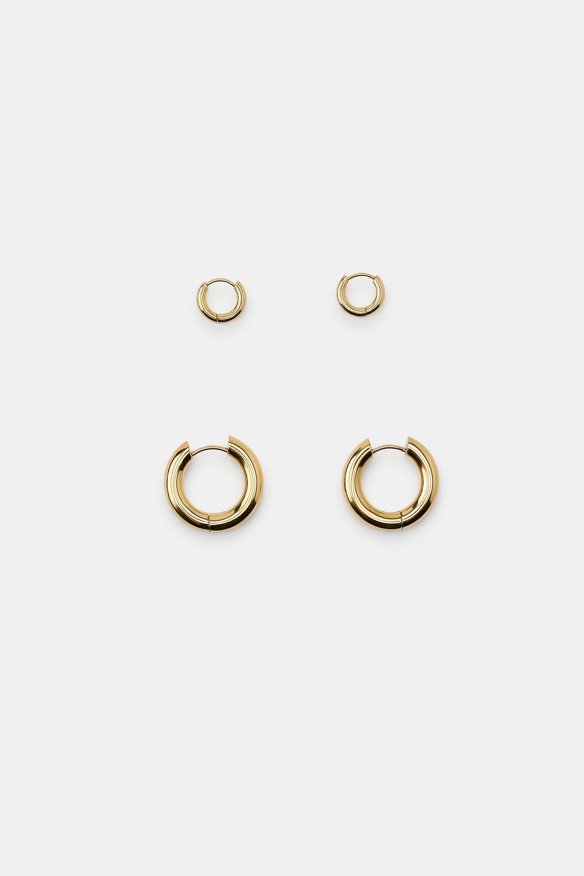 STAINLESS STEEL HOOP EARRING PACK